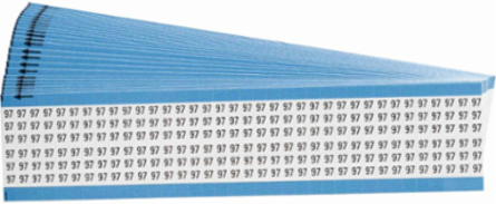 Wire Marker Card - Repositionable Vinyl Cloth, Legend 97
