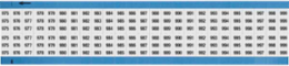 Wire Marker Card - Repositionable Vinyl Cloth, Legend 975 to 999