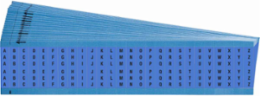 Wire Marker Card - Repositionable Vinyl Cloth, Legend A to Z, Black on Blue