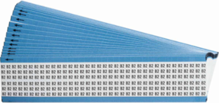 Wire Marker Card - Repositionable Vinyl Cloth, Legend B2