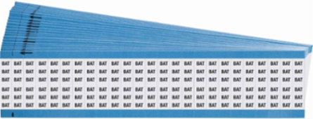 Wire Marker Card - Repositionable Vinyl Cloth, Legend BAT