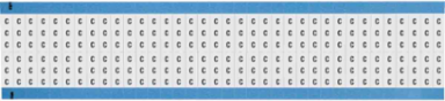 Wire Marker: Vinyl Coated Fabric, Black on White, 1.5" H, C