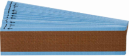 NEMA Color Wire Markers, 0.25" H x 1.5" W, Pack of 25 Cards, Brown