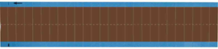 Wire Marker, 0.25" H x 0.75" W, Cloth, Brown