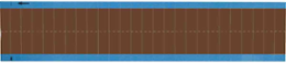 Wire Marker, 0.25" H x 0.75" W, Cloth, Brown