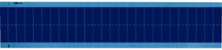 Wire Marker, 0.25" H x 0.75" W, Cloth, Dark Blue