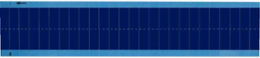 Wire Marker, 0.25" H x 0.75" W, Cloth, Dark Blue