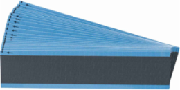 NEMA Color Wire Markers, 0.25" H x 1.5" W, Pack of 25 Cards, Gray
