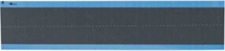 Wire Marker, 0.25" H x 0.75" W, Cloth, Gray