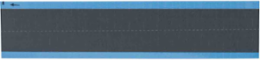 Wire Marker, 0.25" H x 0.75" W, Cloth, Gray