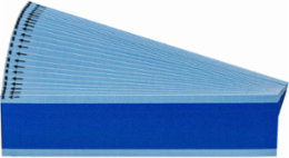 NEMA Color Wire Markers, 0.25" H x 1.5" W, Pack of 25 Cards, Light Blue