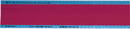 Wire Marker, 0.25" H x 0.75" W, Cloth, Maroon