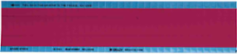 Wire Marker, 0.25" H x 0.75" W, Cloth, Maroon