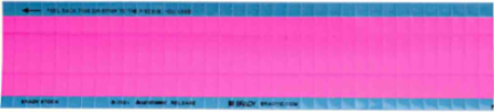 Wire Marker, 0.25" H x 0.75" W, Cloth, Pink