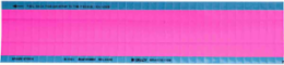 Wire Marker, 0.25" H x 0.75" W, Cloth, Pink