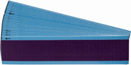 NEMA Color Wire Markers, 0.25" H x 1.5" W, Pack of 25 Cards, Purple