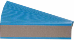 NEMA Color Wire Markers, 0.25" H x 1.5" W, Pack of 25 Cards, Tan