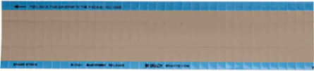 Wire Marker, 0.25" H x 0.75" W, Cloth, Tan