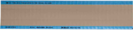 Wire Marker, 0.25" H x 0.75" W, Cloth, Tan
