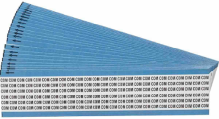 Wire Marker Card - Repositionable Vinyl Cloth, Legend COM