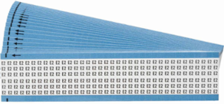 Wire Marker Card - Repositionable Vinyl Cloth, Legend E2