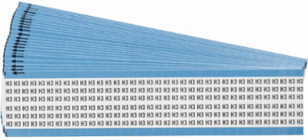 Wire Marker Card - Repositionable Vinyl Cloth, Legend H3