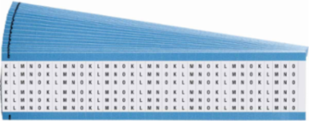 Wire Marker Card - Repositionable Vinyl Cloth, Legend K to O