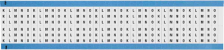 Wire Marker Card - Repositionable Vinyl Cloth, Legend K to O, Black on White