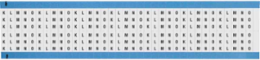 Wire Marker Card - Repositionable Vinyl Cloth, Legend K to O, Black on White