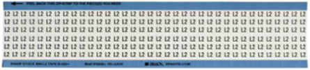 Wire Marker Card - Repositionable Vinyl Cloth, Legend L2