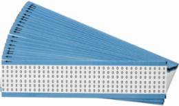 Wire Marker: Vinyl Coated Fabric, Black on White, 1.5" H, O