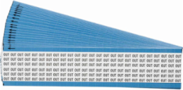 Wire Marker Card - Repositionable Vinyl Cloth, Legend OUT