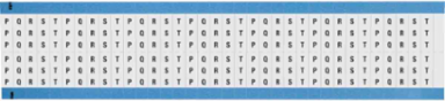 Wire Marker Card - Repositionable Vinyl Cloth, Legend P to T, Black on White