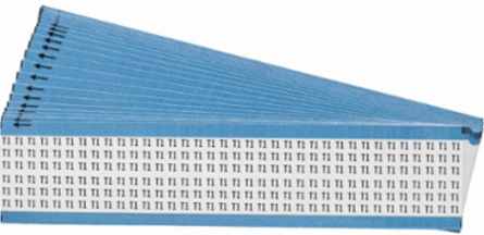 Wire Marker Card - Repositionable Vinyl Cloth, Legend T1