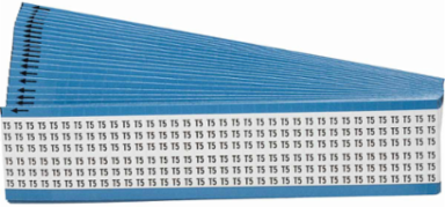 Wire Marker Card - Repositionable Vinyl Cloth, Legend T5