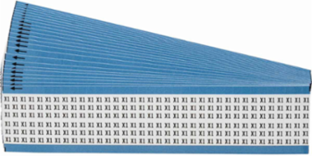 Wire Marker Card - Repositionable Vinyl Cloth, Legend X1
