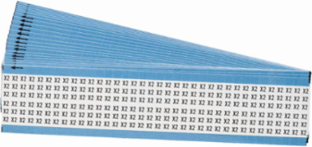 Wire Marker Card - Repositionable Vinyl Cloth, Legend X2