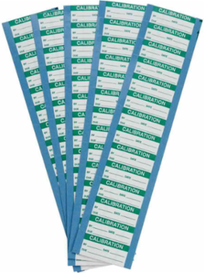 Write-on Labels Value Pack, CALIBRATION, 0.625" H x 1.5" W, Pack of 5 Cards, Green on White