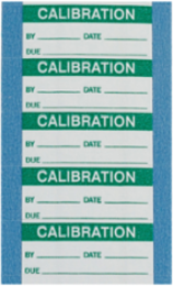 Write-on Labels Value Pack, CALIBRATION, 0.625" H x 1.5" W, Pack of 5 Cards, Green on White