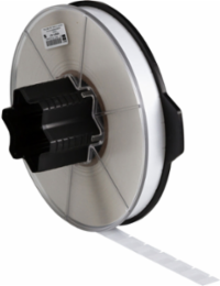 WRAPTOR Series Self-Laminating Vinyl Wire and Cable Labels, 0.75" H x 0.5" W, Clear/White, Roll of 6800 Labels,