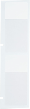 WRAPTOR Series Self-Laminating Vinyl Wire and Cable Labels, 2.25" H x 1" W, Clear/White, Roll of 2500 Labels,