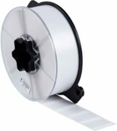 WRAPTOR Series Self-Laminating Vinyl Wire and Cable Labels, 1.5" H x 2" W, Clear/White, Roll of 3600 Labels,