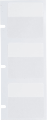 WRAPTOR Series Self-Laminating Vinyl Wire and Cable Labels, 1" H x 1" W, Clear/White, Roll of 5300 Labels,