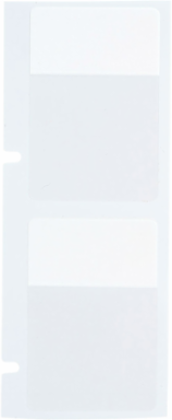 WRAPTOR Series Self-Laminating Vinyl Wire and Cable Labels, 1.5" H x 1" W, Clear/White, Roll of 3600 Labels,