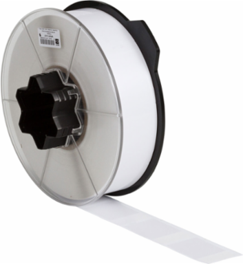 WRAPTOR Series Self-Laminating Vinyl Wire and Cable Labels, 2.5" H x 1.5" W, Clear/White, Roll of 2200 Labels,