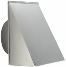 8 Inch Round Aluminum Fresh Air Inlet Wall Cap with Mesh Screen