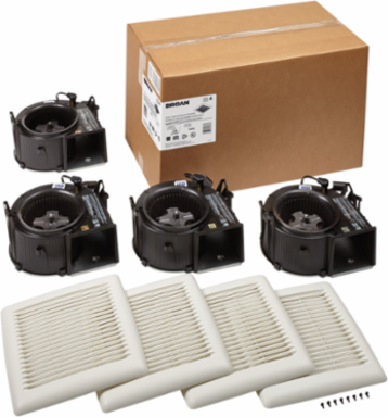 Broan® Flex DC™ Series 50-80-110 Selectable CFM <0.3-0.4-0.9 Sones Ventilation Fan Finish Pack Energy Star®