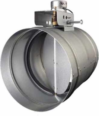 6 Inch Automatic Make-Up Air Damper, Directwire Design for Synchronized Ventilation
