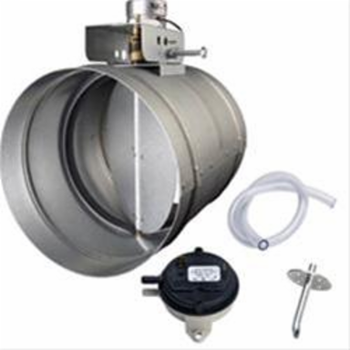 6 Inch Universal Automatic Make-Up Air Damper with Pressure Sensor