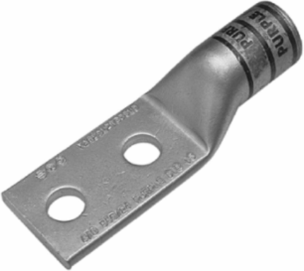 HYLUGTM Terminal Connector, 2 Holes, 350 kcmil, Tin Plated, 5.11 Inch Long
